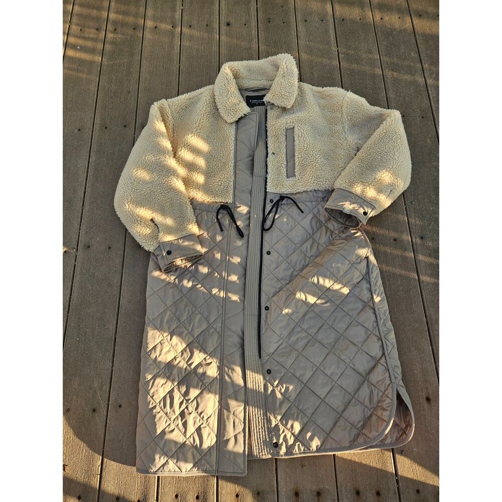 Everlane The Quilted Teddy Coat